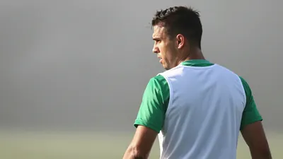 El delantero Pablo García anotó para el Racing Santander en la derrota ante el Rayo Vallecano en el Estadio Butarque, un...